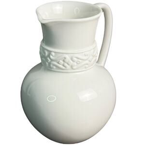 NIB Katy Briscoe Bone China White Bisque Small Pitcher